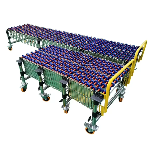 Expandable skate-wheel conveyor — additional view