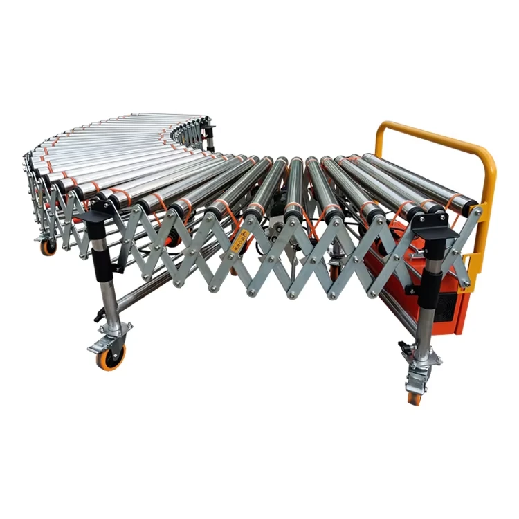 NAILI Poly-V belt powered roller conveyor for flexible material handling